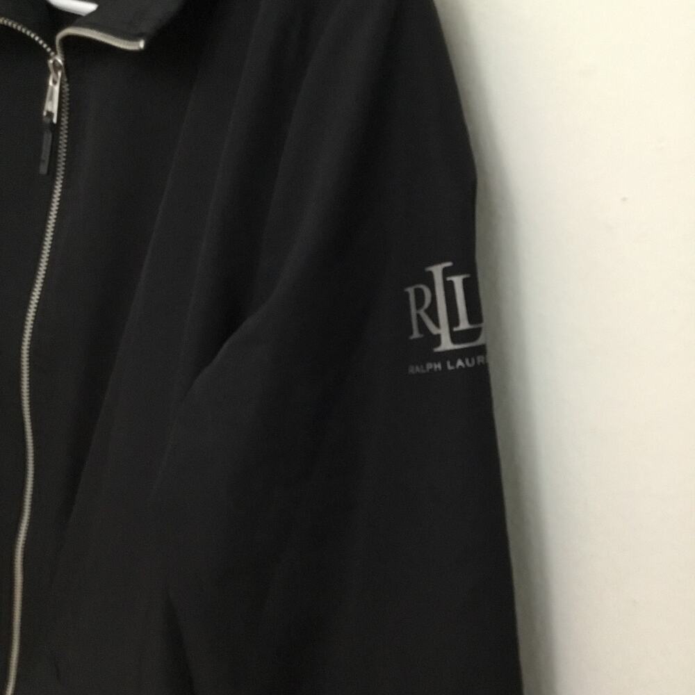 Ralph Lauren blk label hooded black cinch waist pockets light lined jacket M - Picture 5 of 9